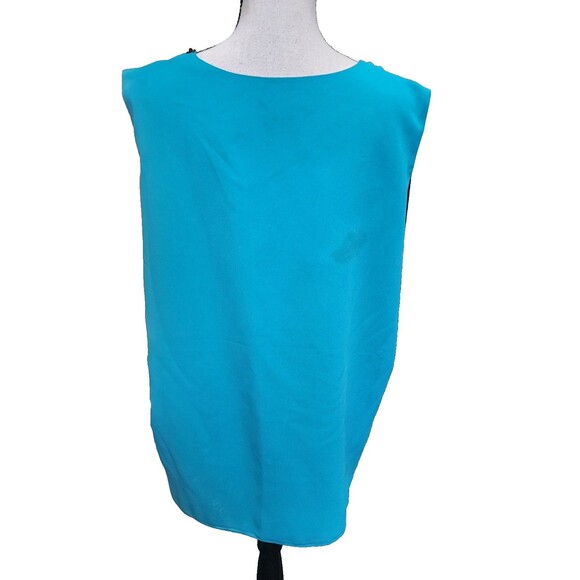 Midnight Velvet 2 Piece Jacket/Tank Plus Size 1X Embellished Flowy - Picture 12 of 15